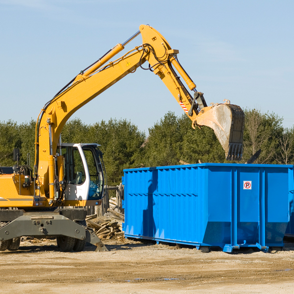 are there any additional fees associated with a residential dumpster rental in New Burlington